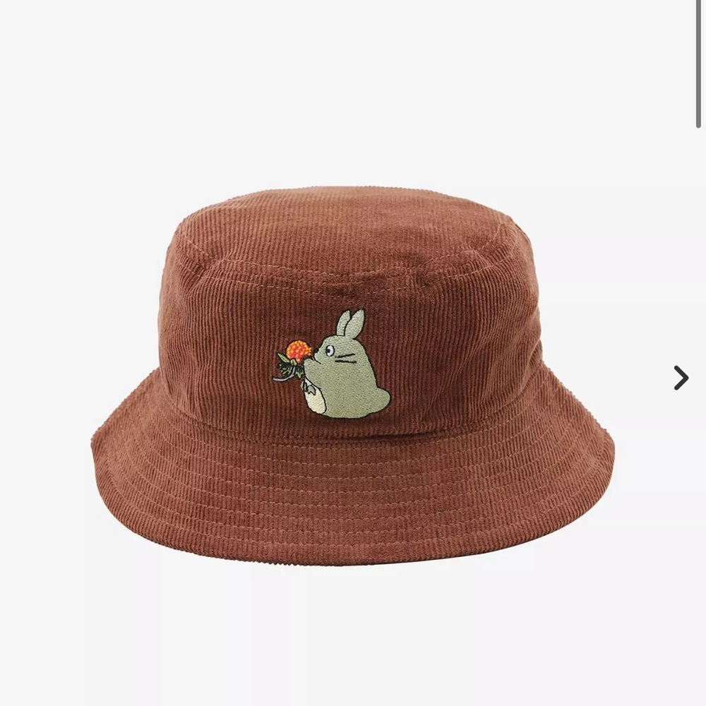 TOTORO Brown Corduroy Bucket Hat